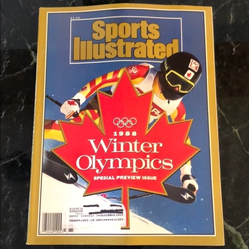 Vintage Sports Illustrated 1988 Winter Olympics Special Preview Issue
